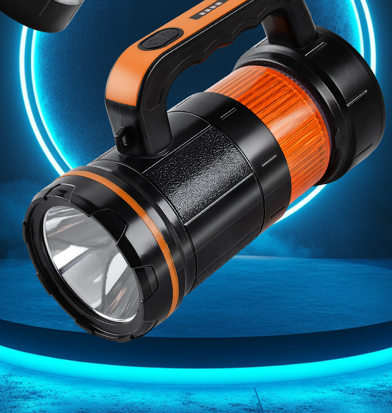 Cross-border outdoor flashlight, multifunctional, long-lasting, strong light, long-range, with tools, rechargeable, high-power portable light