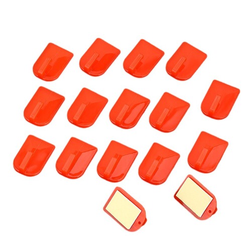 Wedding Celebration Invisible Hook Strong No-Hole Adhesive Hook Red Plastic Hook Copper Coin Small Decorative Hook Wholesale