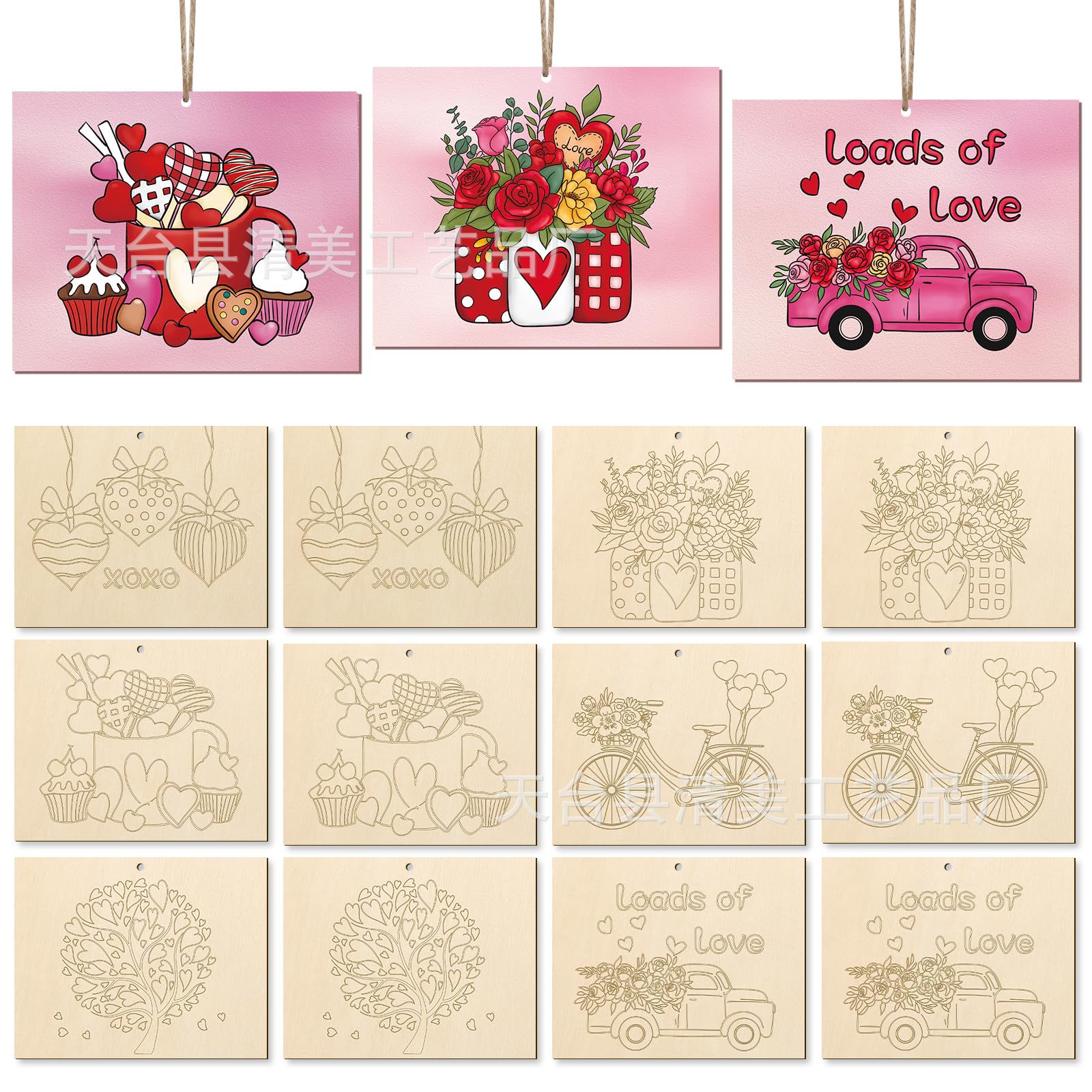 Plantilla de línea de grabado láser de Navidad DiY colgante decorativo hecho a mano Pintura de educación temprana para niños