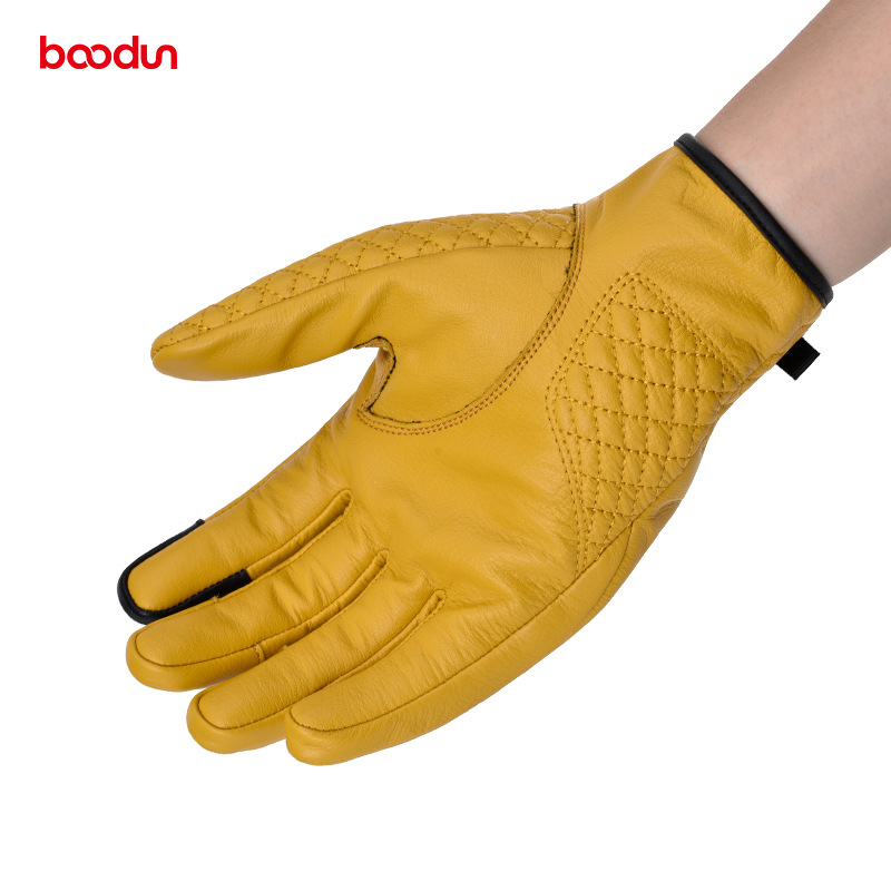 Motorcycle gloves, shock-absorbing, wear-resistant, anti fall, joint thickening, riding protection, touch screen,_voghion.com