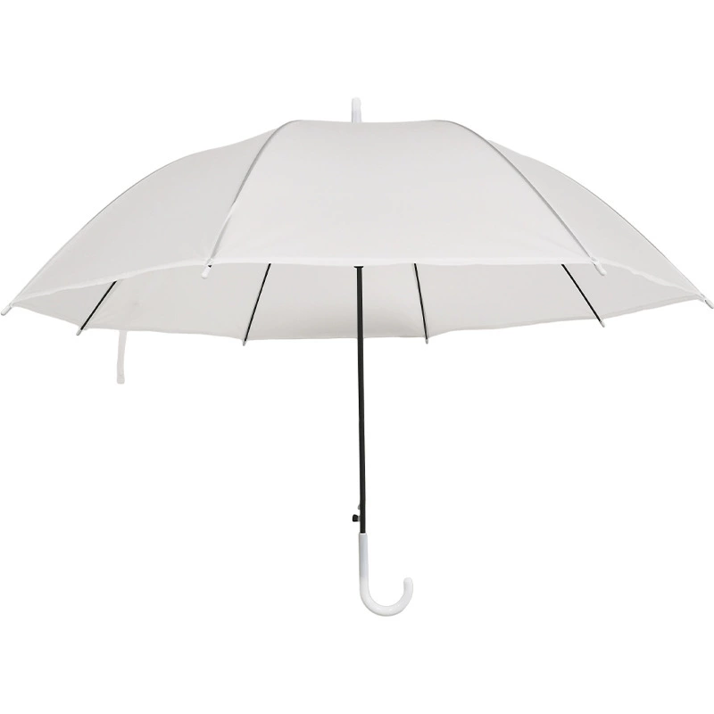 Matte white automatic Japanese umbrella for students, internet celebrity