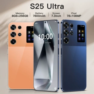 Смартфон S25 Ultra, Android 4G, 8 ГБ+256 ГБ, широкоформатный 7,3" экран