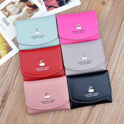 fold wallet lady have cash less than that is registered in the accounts Fold Wallet Japan and South Korea new pattern student multi-function Wallet wallet