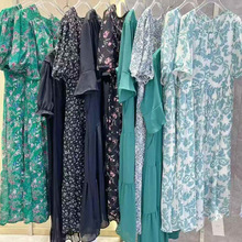 25夏歌思蔓轻奢重工真丝均码大版连衣裙石井尾货批发专柜撤柜实体