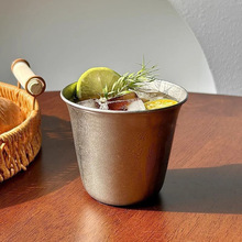 304韩式杯餐厅啤酒杯冰饮杯小吃杯 户外咖啡杯单层蛮腰杯家用水杯