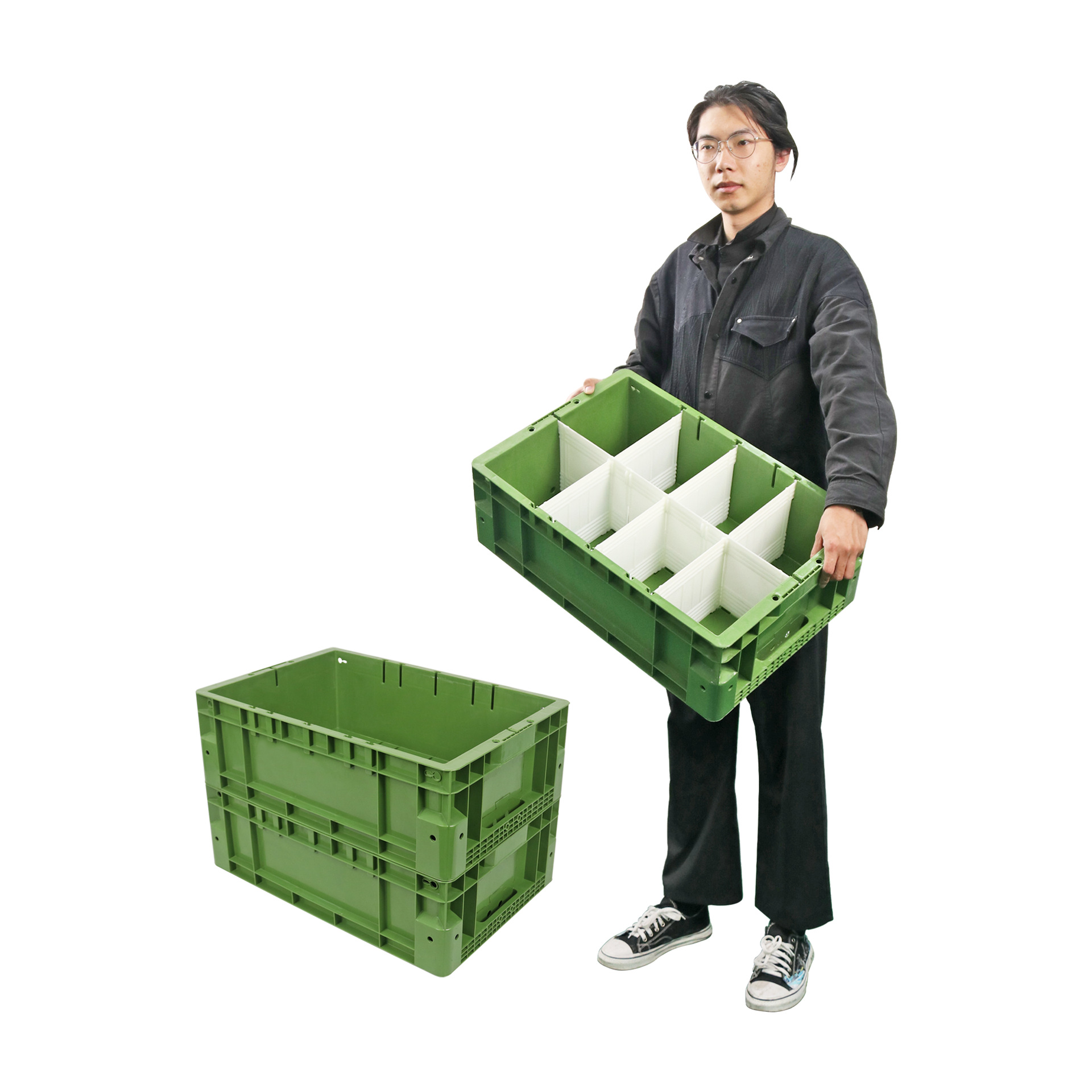 智能仓储立体库料箱AS/RS自动化立体仓库货架AGV塑料周转箱物流箱