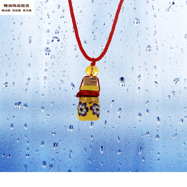 精油饰品网软陶金黄色包口瓶瓶配牛津绳项链2.jpg