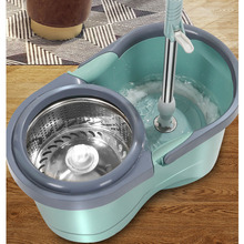 家用拖把桶旋转拖把桶双驱动拖把好神不锈钢拖布杆手压地拖甩批发