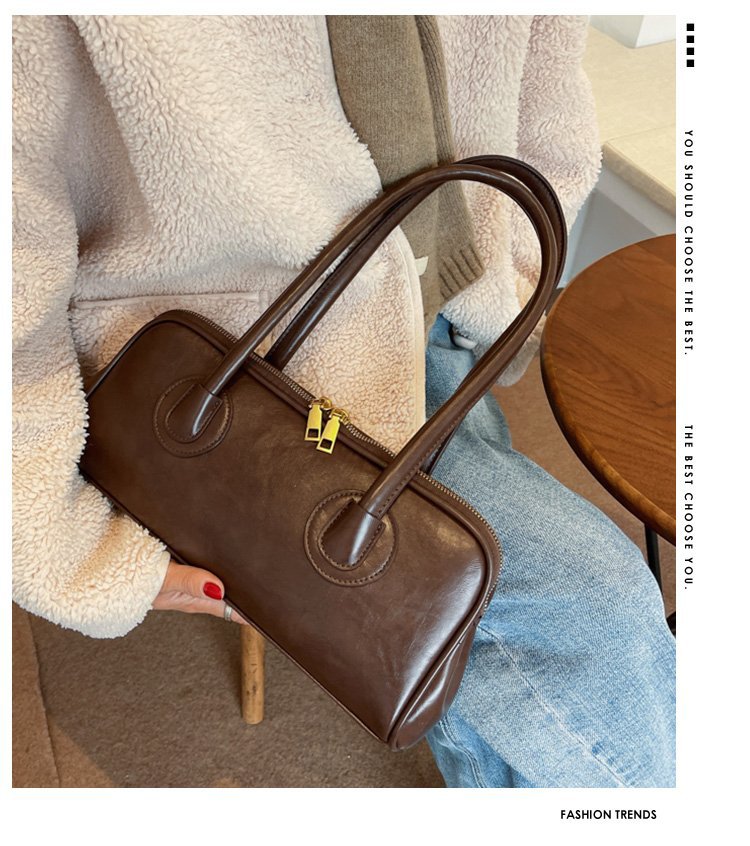 Vintage Large Capacity Pu Leather Shoulder Bag For Women_voghion.com
