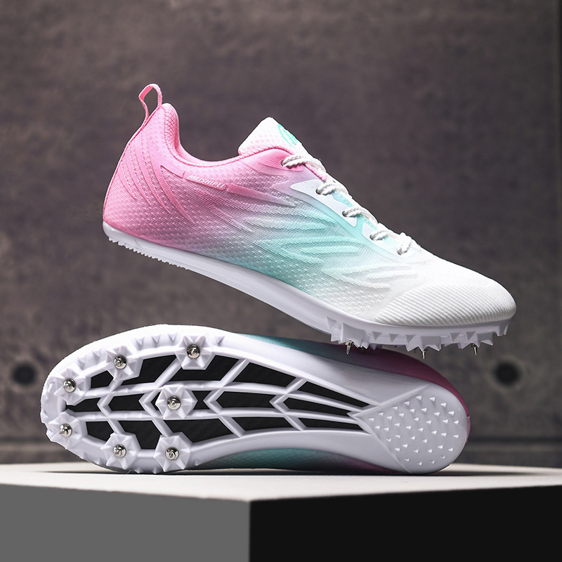 Zapatillas de Atletismo y Running para Jóvenes PU, Malla, Caucho Transpirable, Antideslizante para Maratón y Carrera