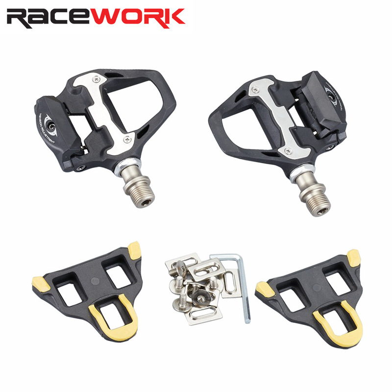 Racework Road Bike Pedals Bicycle Clipless Pedals with Bearing and Cleats Compatible with Spd Look Bikes Racework Road Bike Pedals Bicycle Clipless Pedals with Bearing and Cleats Compatible with Spd Look Bikes