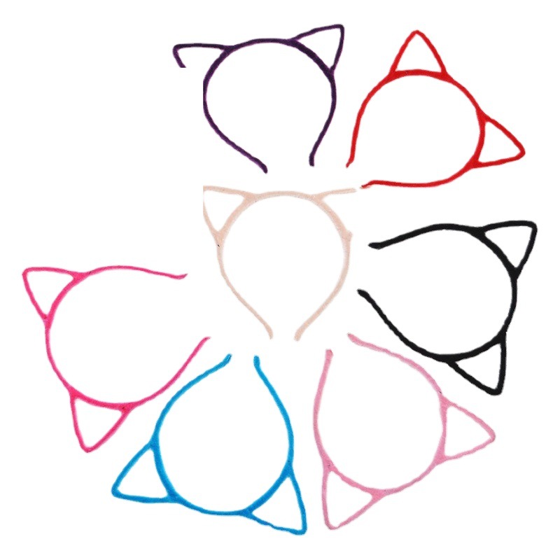 Plush Cat Ears Hair Band Push Gift Thin Head Band Harajuku Wind Imp Cat Pressure Hair Accessories Hair Clips