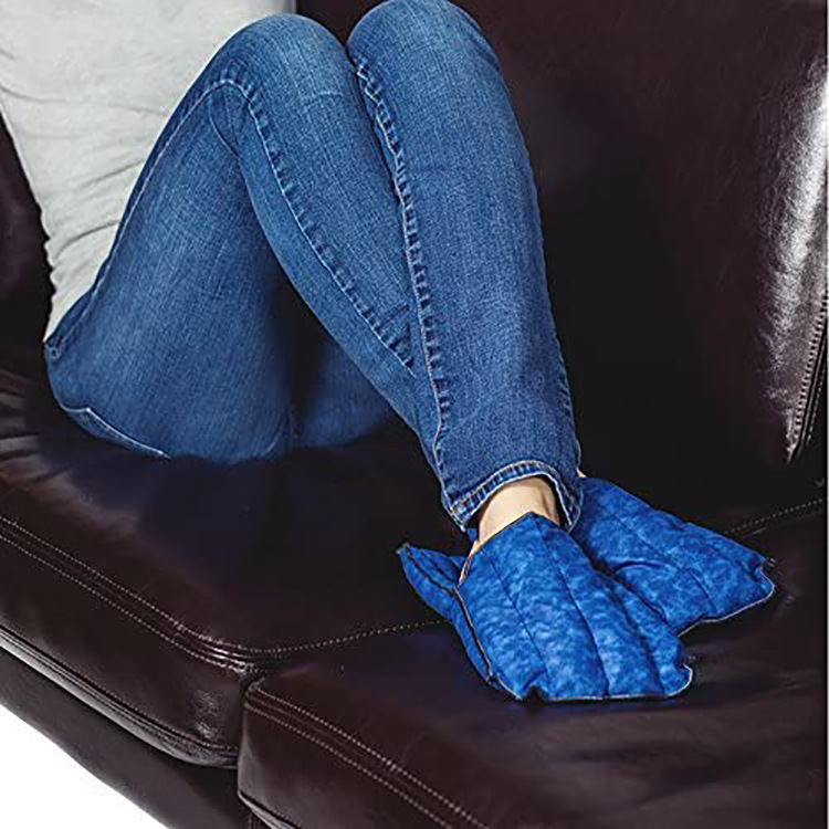 Microwave heating pad slippers with moisture heat suitable for foot pain and swelling can be reused for foreign trade