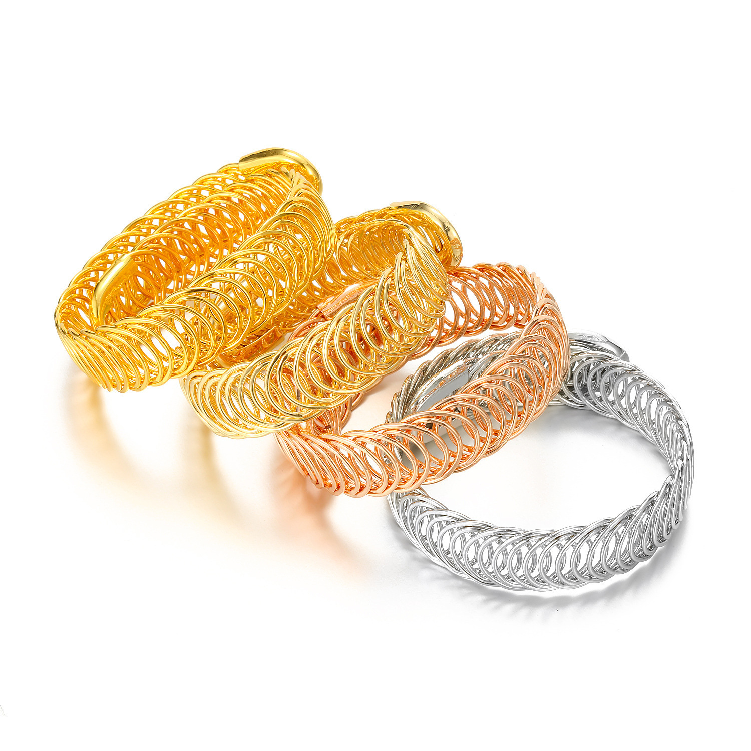 Iron Material Simple Style Geometric Iron Hollow Out Unisex Bangle