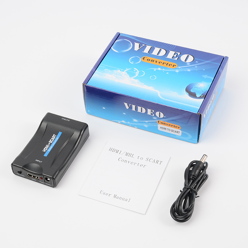 Wholesale High-Definition HDMI to SCART Converter HDMI TO SCART Vacuum Cleaner Head Video Switching Converter