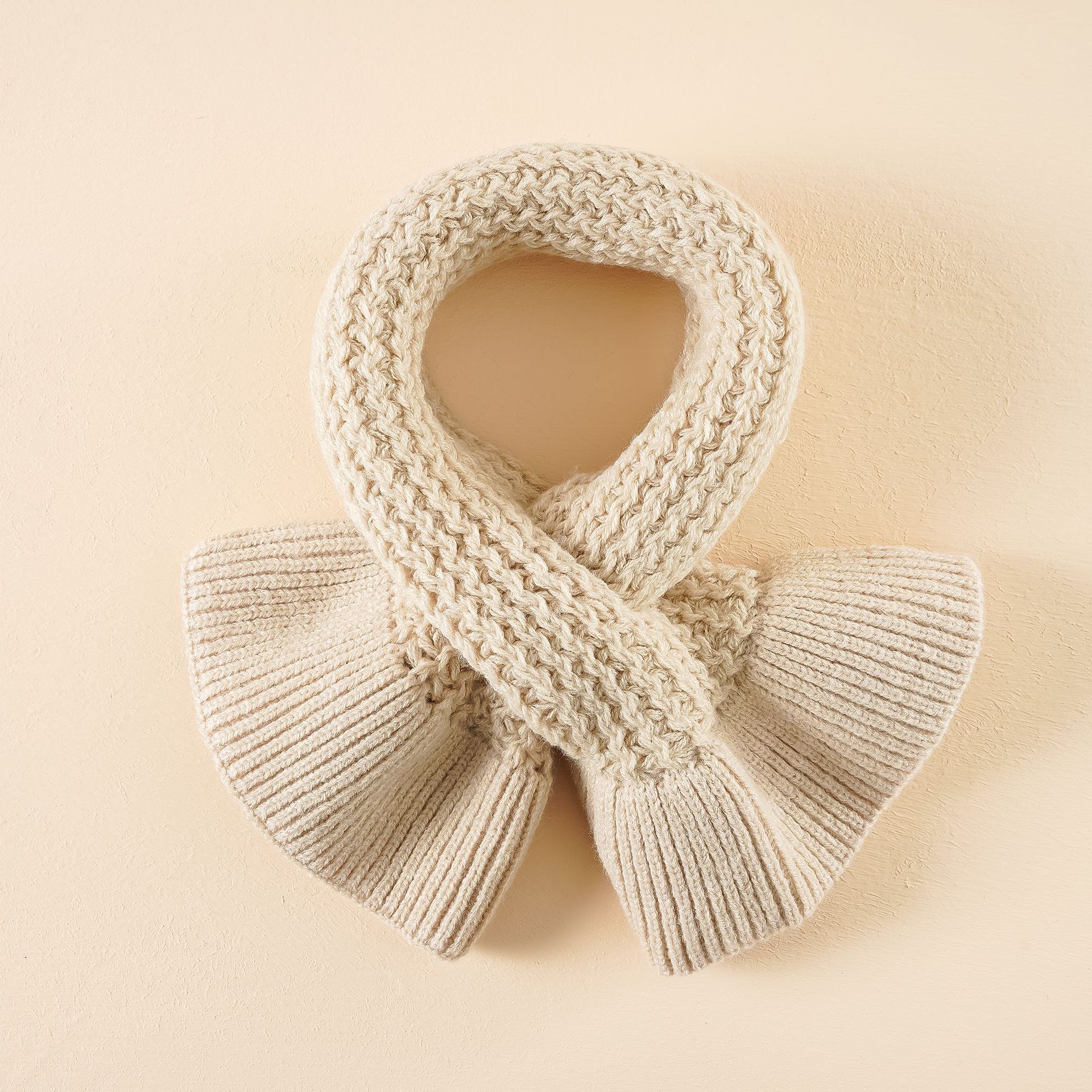 Pañuelo de bebé Otoño e Invierno para niños bufanda de niños y niñas estilo coreano para niños lindo bufanda de punto cálido moda
