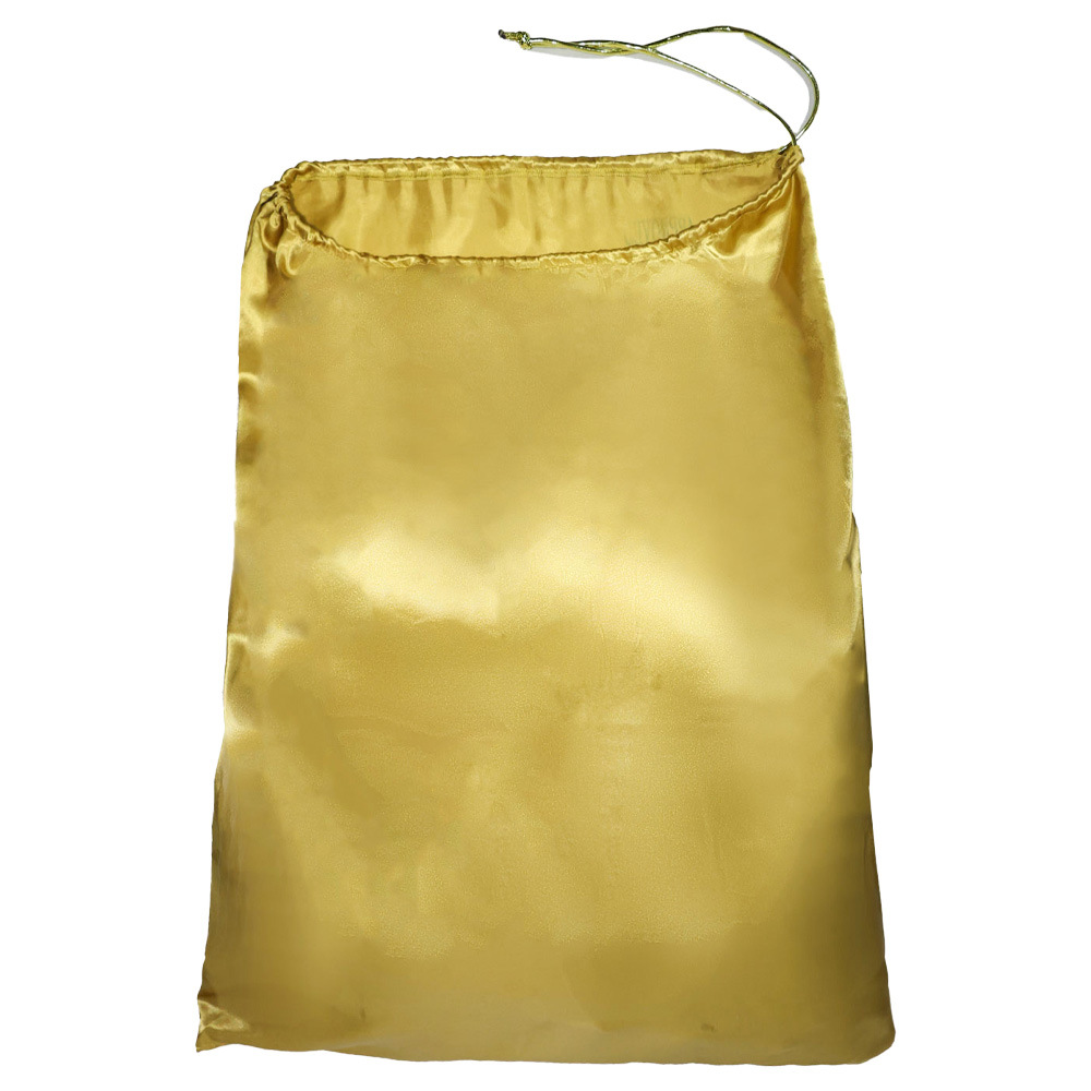 Suministro directo de fábrica bolsa de bendición dorada de Navidad Merry Chirstmas decoración bolsa de regalo de Santa Claus