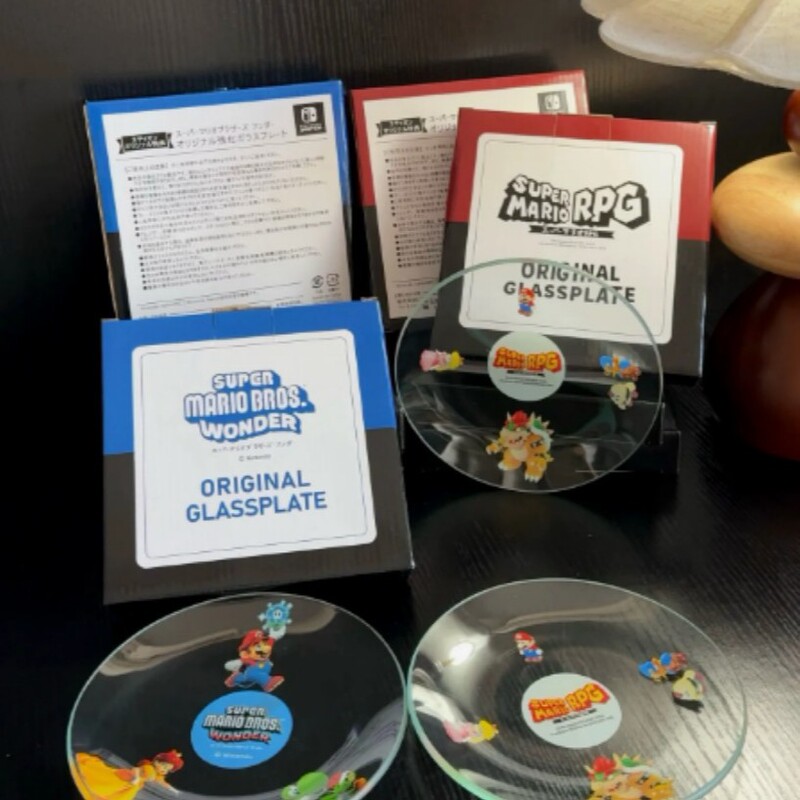《Super Mario Bros.: Wonder》Glass Plate Is Heat-Resistant and Cold-Resistant (Can Hold Normal Temperature / Warm Food) 《Super Mario Bros.: Wonder》Glass Plate Is Heat-Resistant and Cold-Resistant (Can Hold Normal Temperature / Warm Food)