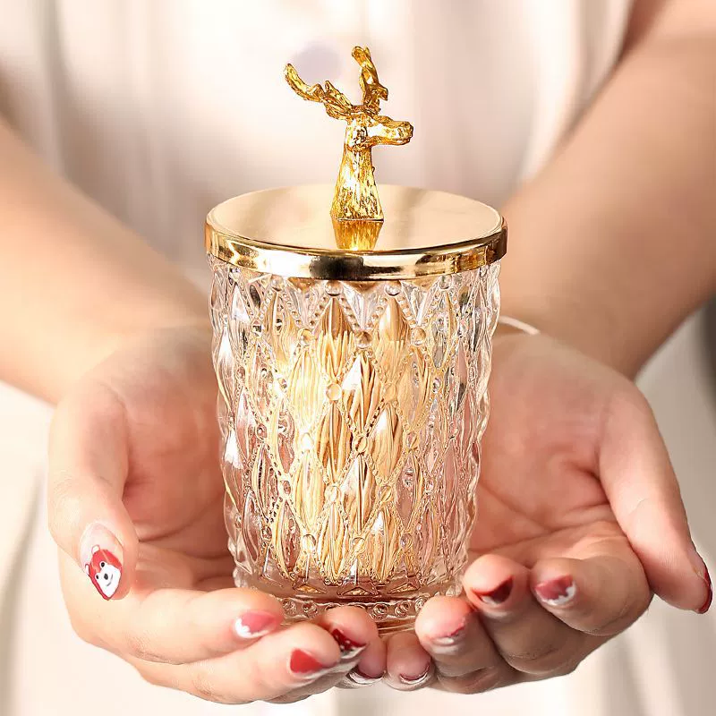 Зубочистки домашние хрустальные хлопковые коробки ins гостиная конфеты банки креативный персонализированный стакан для хранения