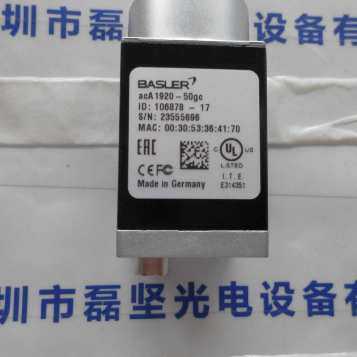 德国BASLER巴斯勒  工业相机  acA1920-50gc