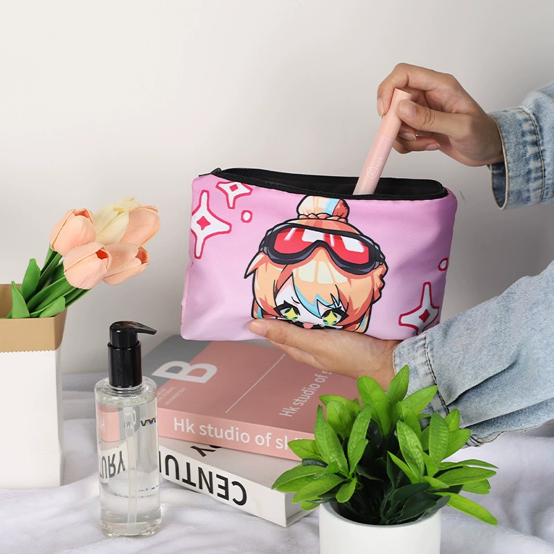 Новая женская сумка для хранения Портативная сумка большой емкости мультяшная анимационная печать на заказ косметичка оптом
