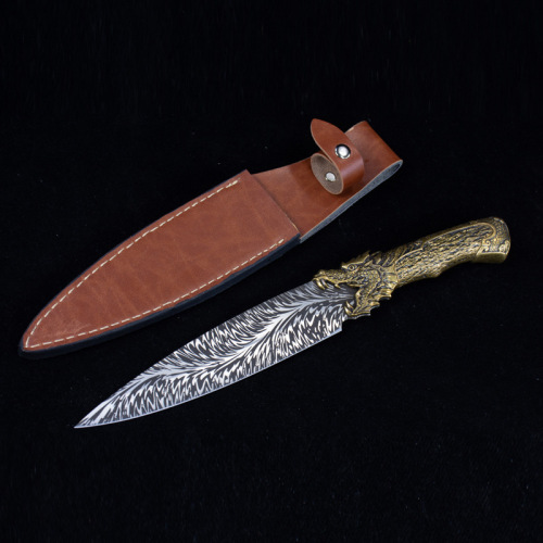 Butcher knife sharp chef knife Longquan City hand-forged fish knife slicing meat deboning knife slaughter tool cutting knife