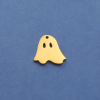 Accessory stainless steel, cute ghost pendant, mirror effect, halloween