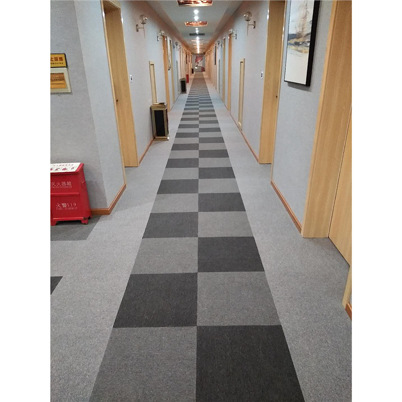 简约现代办公室写字楼方块拼接地毯纯色简约化纤现代