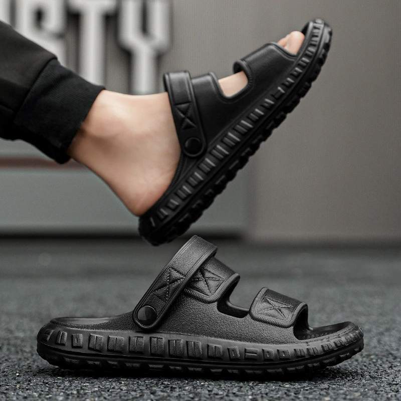 Нескользящие и противоскользящие тапочки мужской летний домашний интерьер 2024 новая домашняя пара eva холодные тапочки мужская модель