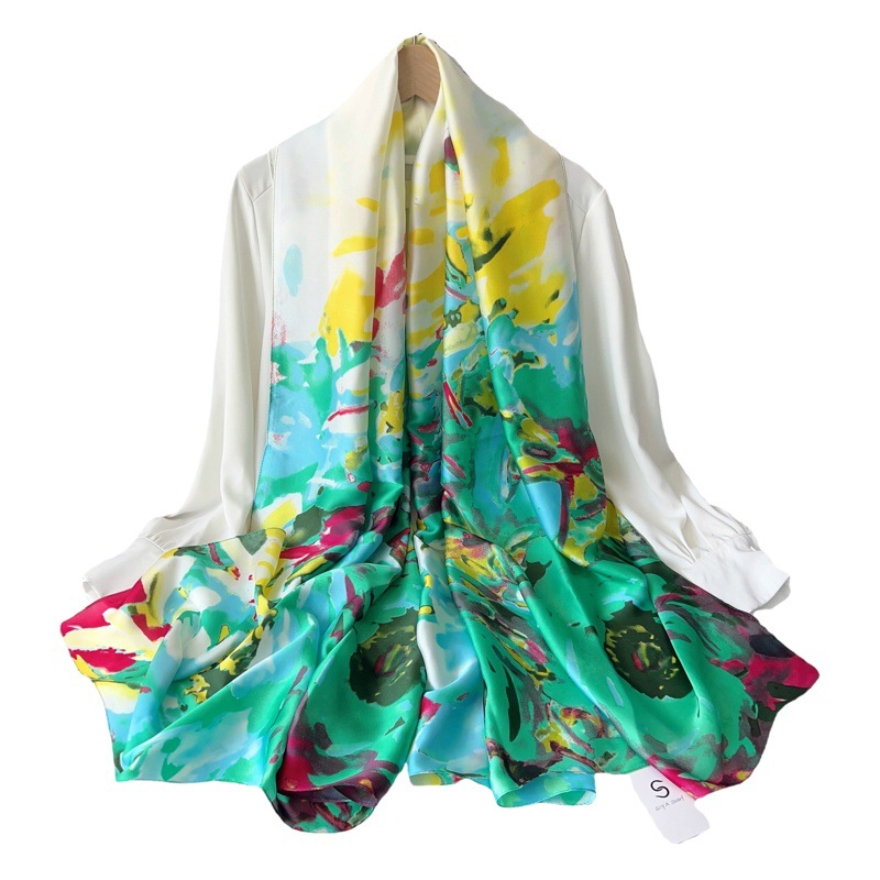 Bufanda delgada de verano bufanda protectora solar a prueba de sol fotografía de viaje playa bufanda al aire libre bufanda de playa de moda femenina Toalla de playa