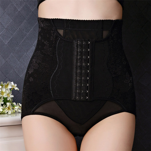 Women's postpartum high-waisted tummy-tightening pants, body-shaping three-breasted reinforced body-shaping pants, waist-shrinking, stomach-slimming butt-lifting tummy-tightening underwear