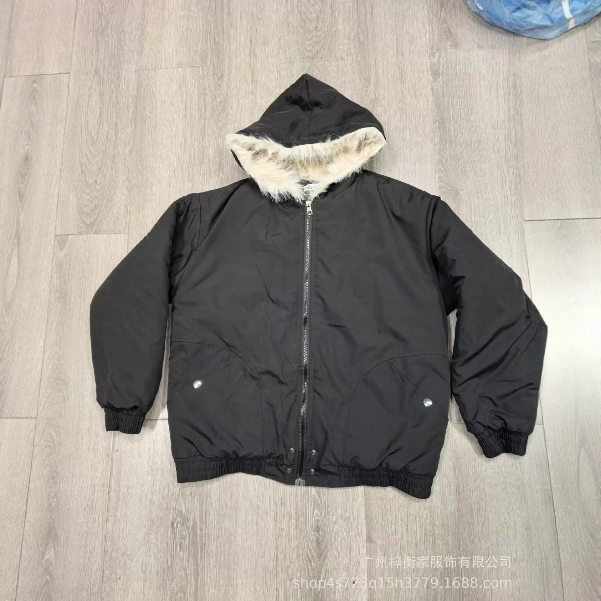 跨境甜酷冬新款小众加厚棉服短款女韩版宽松连帽外套可爱高级感in