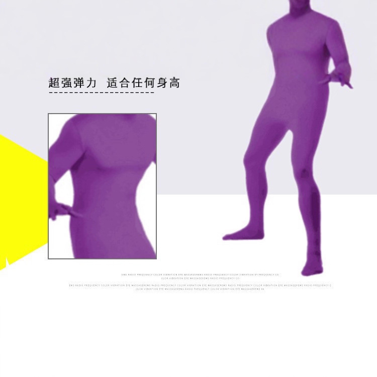 万圣节服装忍者隐身人紧身衣舞台黑衣人隐形衣表演服演出服|undefined