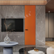 隐形隐框门型材暗门无框门铝材极简窄边衣帽间房门铝木生态门型材