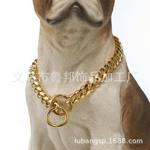 Pet Chain Dog Necklace European and American Best-Selling Necklace Bag Chain Nk Snake Bone Chain Metal Chain