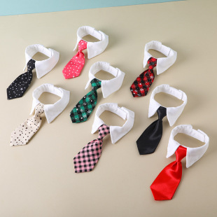 Pet bow tie tie saliva towel dog British style gentleman scarf cute cat jewelry collar spot wholesale