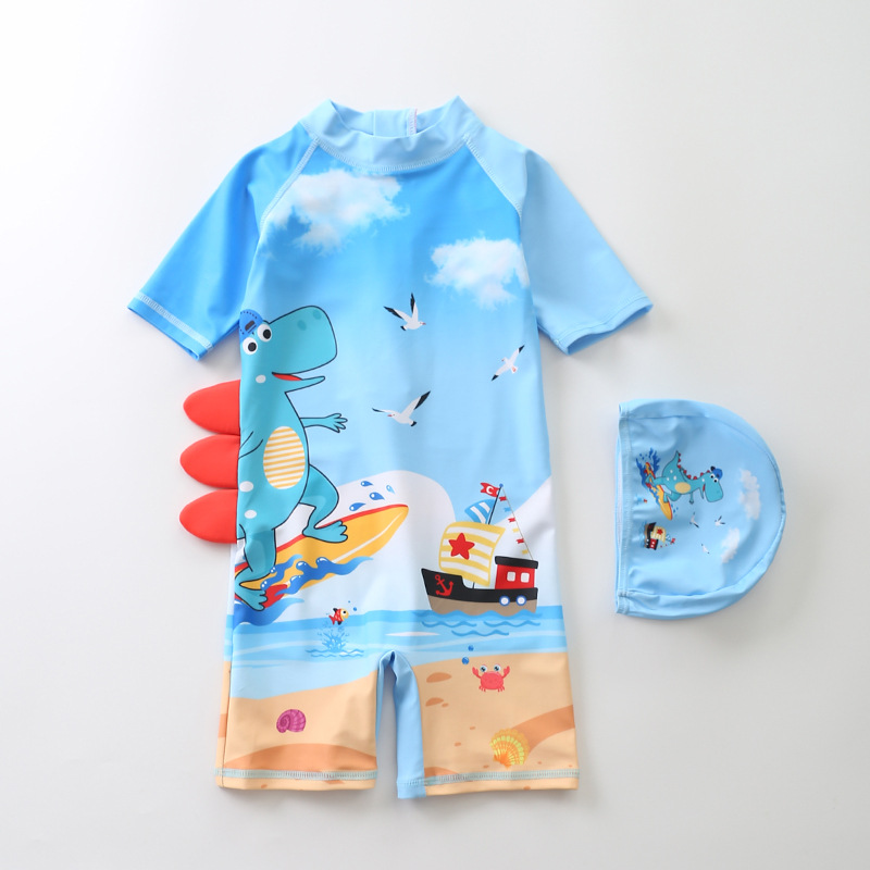 2022儿童泳衣男连体宝宝泳装中小童婴儿男童游泳衣|ms