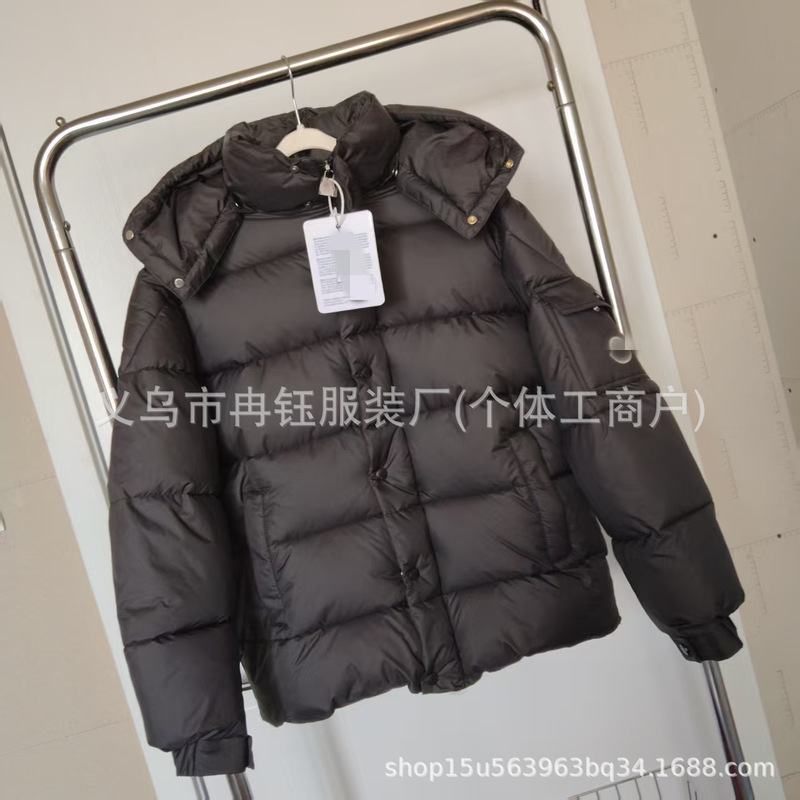 25季冬蒙家哑光雾面玛雅面包服百搭短款保暖纯色连帽情侣款外|undefined
