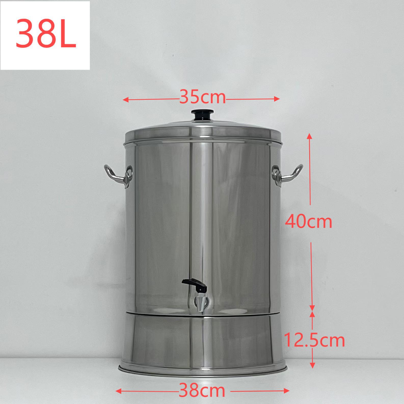 Los fabricantes suministran una gran cantidad de baldes de agua fría de acero inoxidable con grifo, baldes para beber, baldes de té con tapa y regla de agua