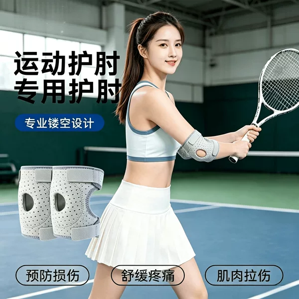 Special elbow joint protector for women's sports, silicone cushioning protective strap for badminton elbow joint