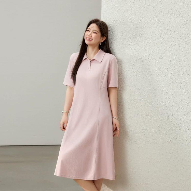 [модное и простое прямое тонкое платье с лацканами] Тонкая и красивая женская одежда больших размеров, новый летний стиль fat mm2025
