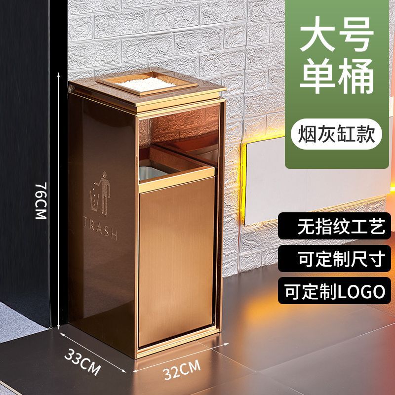 ステンレス製ラウンド煙消火ゴミ箱 蓋付き 商業モール リビングルーム 屋外 屋外縦型灰皿 大容量|undefined