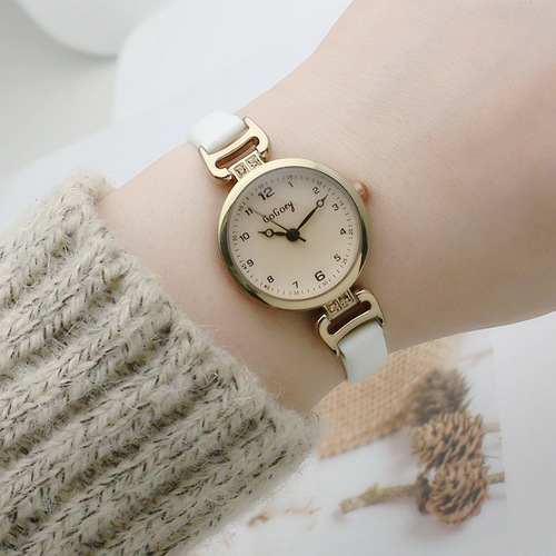 Digital surface Japanese and Korean small plate thin watch strap ladies watch belt fashion trend watch live female watch 193