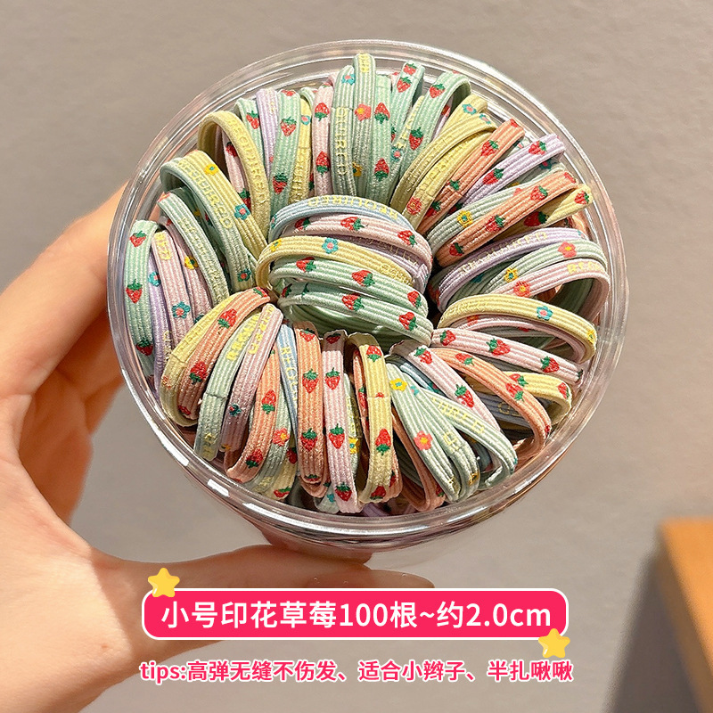 Tela de goma simple y duradera de alta elasticidad para mujeres, anillo de cabello para niños, cordón de cabello no lesiones, accesorios para el cabello diarios versátiles