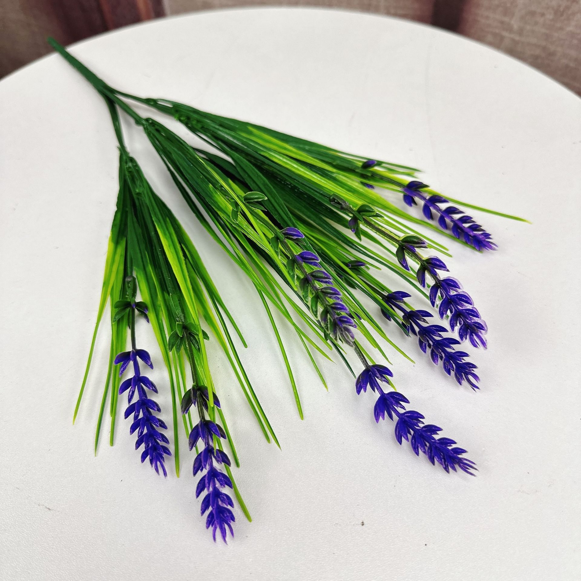 Flores simuladas lavanda buquete de flores de decoración pastoral flores falsas de plástico sala de estar decoración de flores paisajes props de disparo