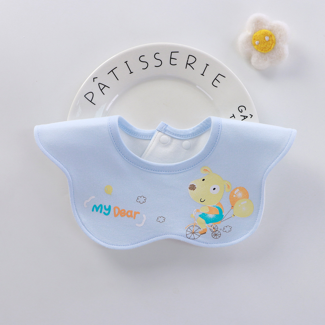 Babo para bebé de algodón impermeable, antiderrames – giratorio 360°, para comer, primavera-verano.