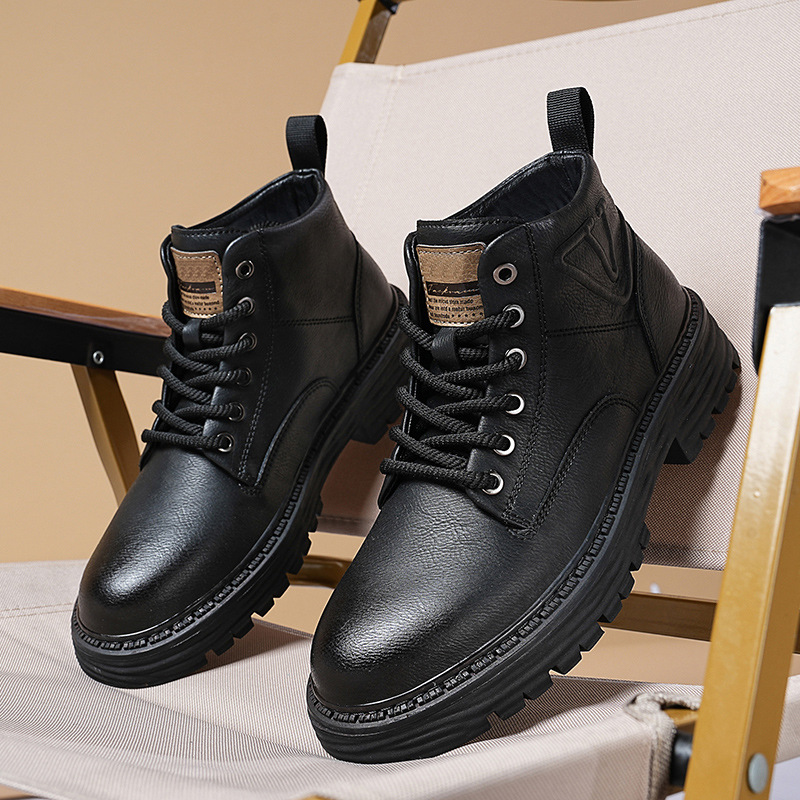 Martin boots para hombre 2025 nueva tendencia de otoño para hombre botas de herramientas de estilo británico de alta gama para hombre