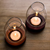 Transparent glossy retro windproof candle, jewelry, European style, Chinese style