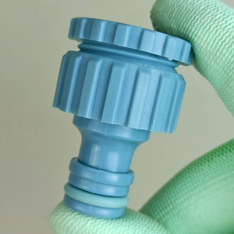 Conector de válvula recta de conexión rápida recubierto de pegamento de un solo pezón con interruptor accesorios de conector de pistola de agua de manguera de tubo de conexión rápida