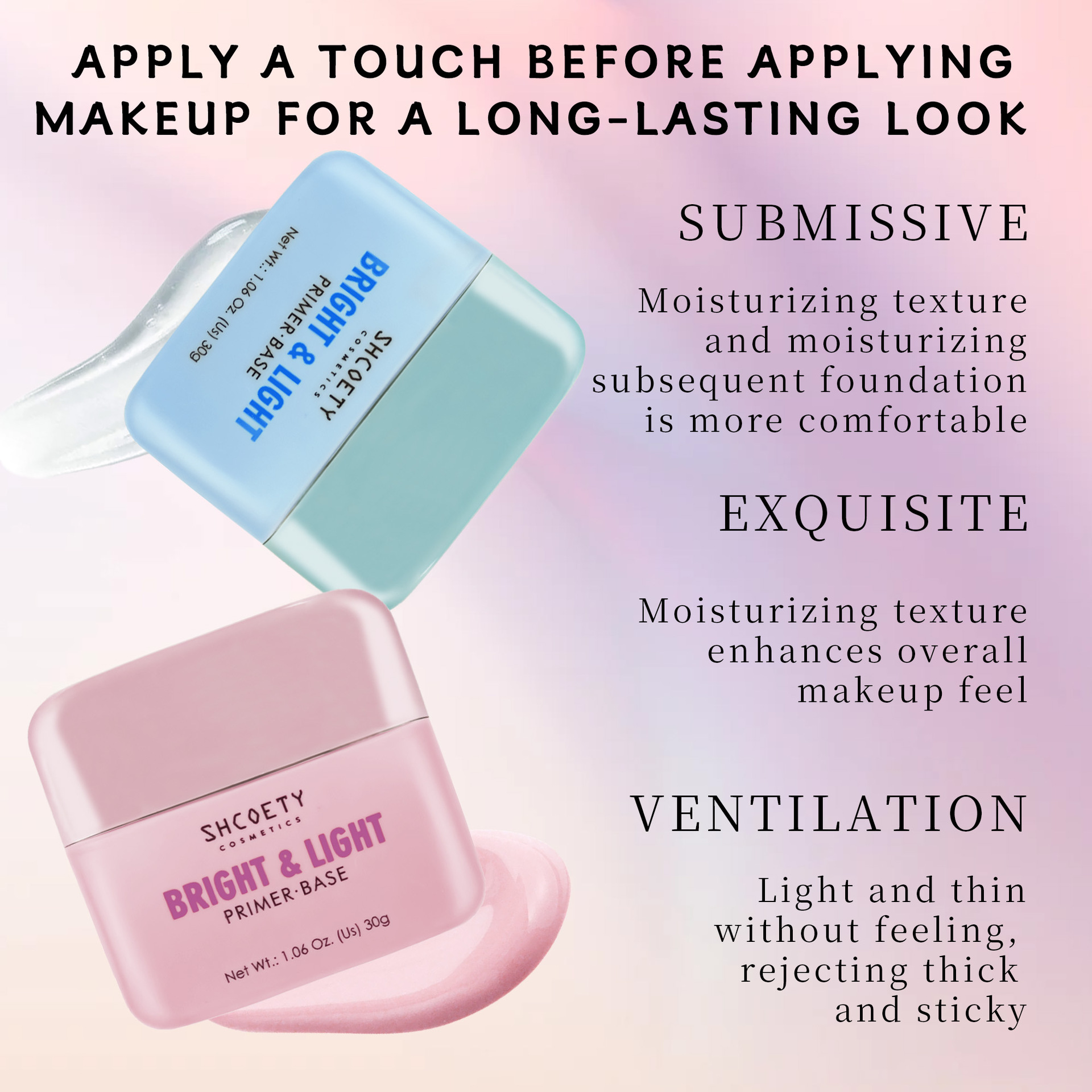SHCOETY Eye Natural Isolation Moisturizing Primer Facial Base, invisible pores, no clogging Powder primer undefined